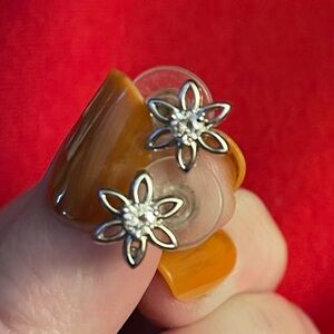 Moissanite Silver Earrings